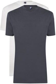 Alan Red T-shirts Virginia 2-pack Iron/White   2XL Wit, Grijs