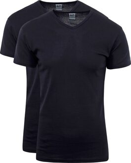 Alan Red Vancouver 2-Pack V-hals T-shirts NAVY   S