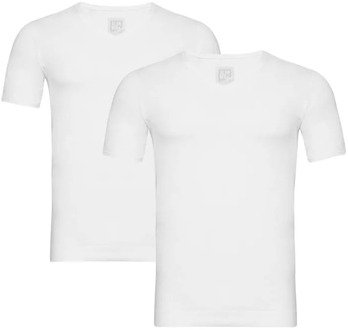 Alan Red Vancouver 2-Pack V-hals T-shirts WHITE   2XL Wit