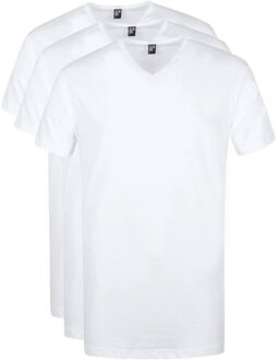 Alan Red vermont 3-pack V-hals shirts wit - M