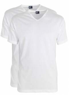 Alan Red Vermont Wit V-Hals Heren T-shirt 2-Pack - XL