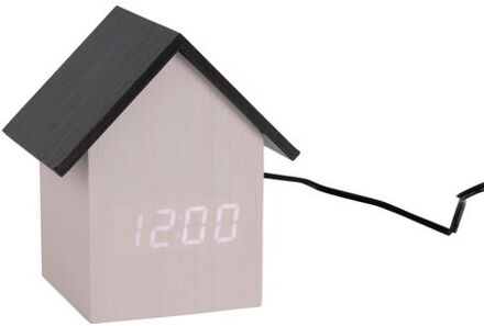 Alarm Clock House LED Wit
