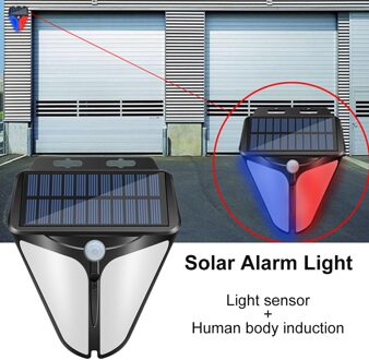Alarm Licht Wireless Solar Powered Led Strobe Motion Sensor Farm Wandlamp Thuis IP65 Waterdichte 129db Geluid Security Anti Diefstal