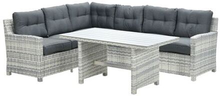 Alaska lounge dining set links - grijs