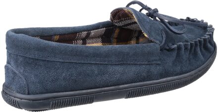 Alberta Suède Heren Pantoffels In Marineblauw Navy - EU 43 / UK 9
