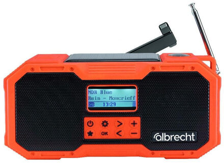 Albrecht DA 911 Noodradio DAB radio Oranje