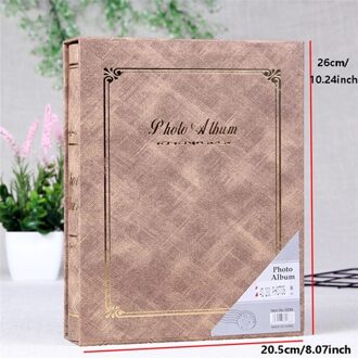 Album 200 Grote 6-Inch Insert Album Foto 'S Familie Foto Opslag Kinderen Groei Bruiloft Album Foto Collectie geel