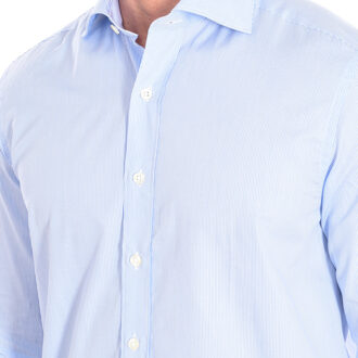 ALCAZAR3 heren overhemd met lange mouwen, reverskraag en knoopsluiting Wit - EU 38