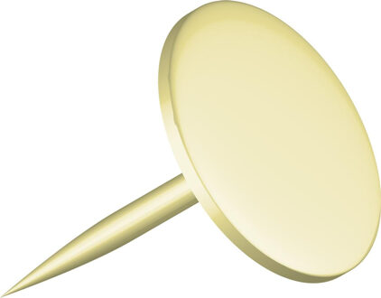 ALCO Punaises plat - set 300x - goud - voor prikbord