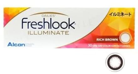 Alcon Freshlook 1 Day Illuminate Color Lens Jet Black 30 pcs P-0.00 (30 pcs)