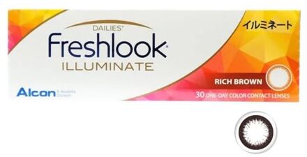 Alcon Freshlook 1 Day Illuminate Color Lens Jet Black 30 pcs P-0.75 (30 pcs)