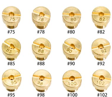 Alconstar 12Pcs Main Jet Voor Dellorto Carburateur Sha Phbg Ad/Ds Racing Belangrijkste Injector Nozzle Pilot Jet