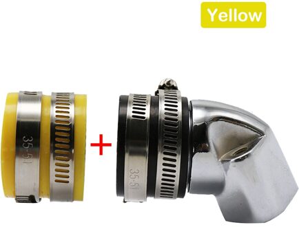 Alconstar-Motorfiets Aluminium Inlaatspruitstuk Boot Voor GY6-125 GY6-150 125cc 150cc 4-Takt Motor Scooter Atv Go Kart 30Mm Geel