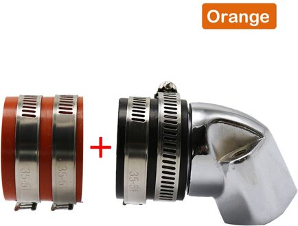 Alconstar-Motorfiets Aluminium Inlaatspruitstuk Boot Voor GY6-125 GY6-150 125cc 150cc 4-Takt Motor Scooter Atv Go Kart 30Mm Oranje