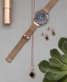 'Alda' Dames 925 Sterling Zilveren Oorbellen - Roze ZO-7470 Rosé