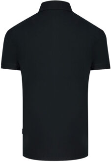 Aldis Brand London Logo Black Polo Shirt - maat S Zwart
