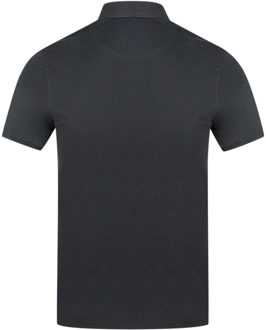 Aldis Crest borstlogo zwart poloshirt