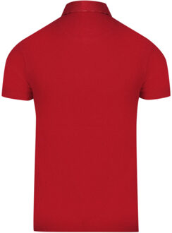 Aldis Crest Logo rood poloshirt op de borst - M