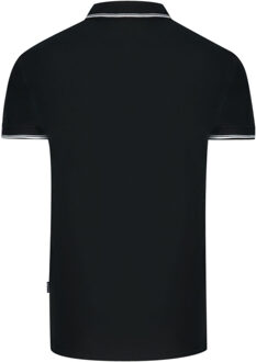 Aldis getipt zwart poloshirt - M