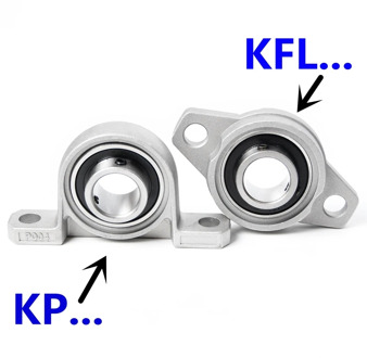 Aleación de Zinc, diámetro de 8mm a 30mm, rodamiento de bolas, soporte montado en bloque Kfl08 Kfl000 Kfl001 Kp08 002 003 004