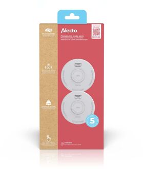 Alecto Rookmelder Sd530 2x - 5 Jaar Batterij - Wit