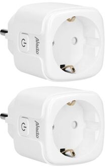 Alecto Smart wifi tussenstekker, 16A, 3680W, 2 pack Alecto Wit