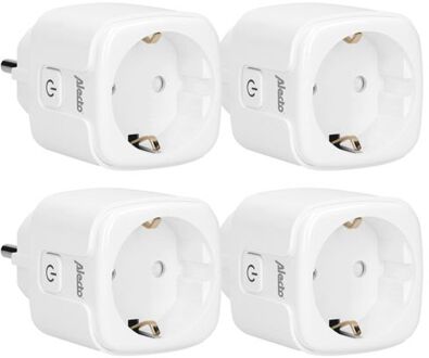 Alecto Smart wifi tussenstekker, 16A, 3680W, 4 pack Alecto Wit