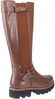 Aleena Leer/Textiel Dameslaarzen Tan Bruin - EU 39/ UK 6