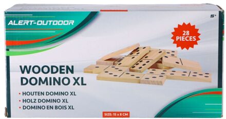 ALERT Outdoor Spel Domino Xl Hout 7,5 X 15 Cm 7,5X15Cm