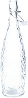 Alessandro Beugelfles/weckfles - gedecoreerd glas - transparant - luchtdicht - 1 liter