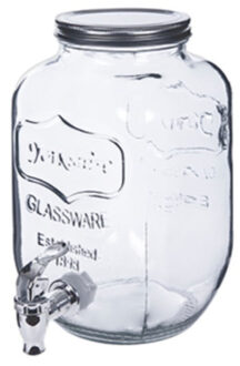 Alessandro Drankdispenser Pina - 5 liter - glas - limonadetap - waterdispenser