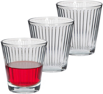 Alessandro Drinkglazen Athena - 3x stuks - glas - 230 ml - 8 x 9 cm