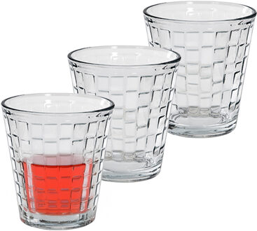 Alessandro Drinkglazen Marsella - 3x stuks - glas - 230 ml - 8 x 9 cm