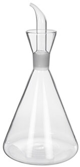 Alessandro Olie fles - glas - met druppelstop - 1L - 26 x 14 cm - olijfolieflessen