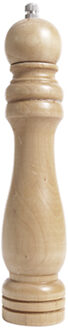 Alessandro Pepermolen/zoutmolen - hout - bruin - 26 cm - kruidenmolen - vermalen