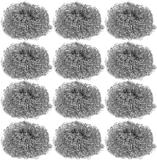 Alessandro Schuursponsjes - RVS - 24x - pannenspons - 6 gram - 4 x 4 x 2 cm