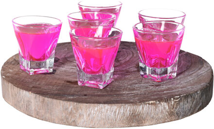 Alessandro Shotglaasjes Margarita - 6x stuks - glas - 60 ml - borrelglazen - likeurglazen