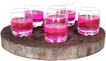 Alessandro Shotglaasjes Roma - 12x stuks - glas - 80 ml - borrelglazen - likeurglazen