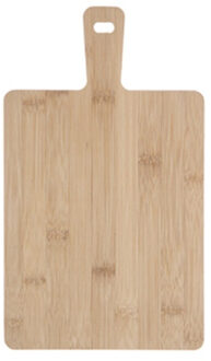 Alessandro Snijplank/serveerplank bamboe hout - met handvat - 33 x 19 x 1 cm - keuken borrelplank/tapasplank