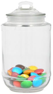 Alessandro Snoeppot/voorraadpot - met deksel - luchtdicht - glas - 2000 ml - D13 x H23 cm