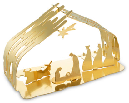 Alessi Bark Crib Kerststal Goud