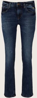 Alexa straight jeans, mid stone wash denim, 27/34 braun