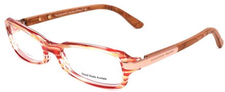 Alexander McQueen Am0003oa Handgemaakte Acetaten Bril Lichtroze