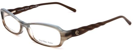 Alexander McQueen Am0081o Handgemaakte Acetaat Bril Grijs - One Size