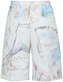 Alexander McQueen Beige Polyester Shorts met Elastische Taille Alexander McQueen , Beige , Heren - L,S