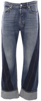 Alexander McQueen Blauwe Denim Regular-Fit Jeans Alexander McQueen , Blue , Heren - Xl,L,M