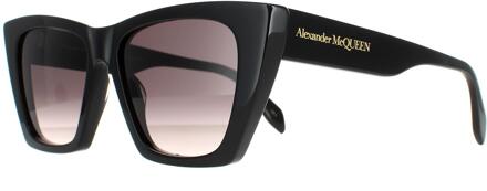 Alexander McQueen Cat Eye Dames Zwart Grijs AM0299S - maat