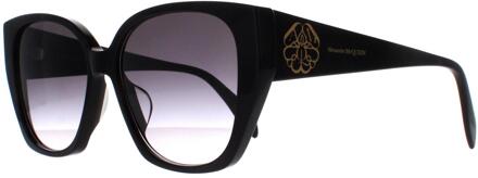 Alexander McQueen Cat Eye Dames Zwart Grijs Gradiënt AM0284S