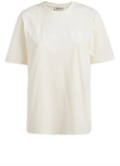 Alexander McQueen Dames T-Shirts Collectie Alexander McQueen , White , Dames - S,Xs,2Xs
