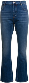 Alexander McQueen Flared Denim Jeans voor Heren Alexander McQueen , Blue , Heren - L